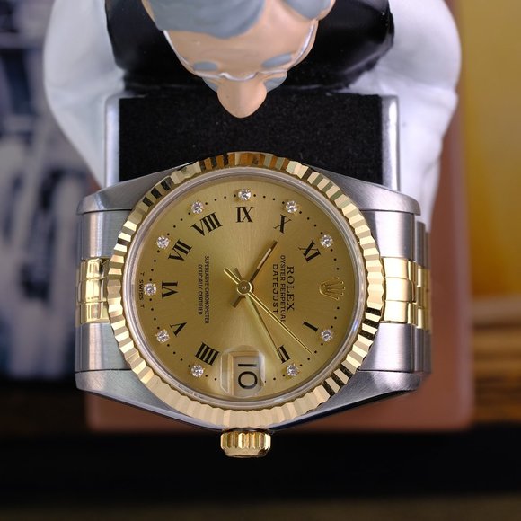 Authentic Rolex 31mm Datejust 68273 18k Yellow Gold /Stainless Steel Jubilee - Picture 8 of 9